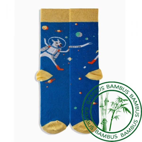 Griffon Bunte Socken Space Bamboo farbe blau/beige